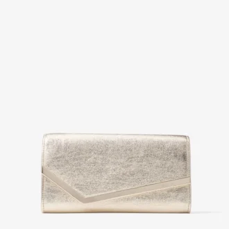 Emmie platina Ice Brilliance stoffen clutch