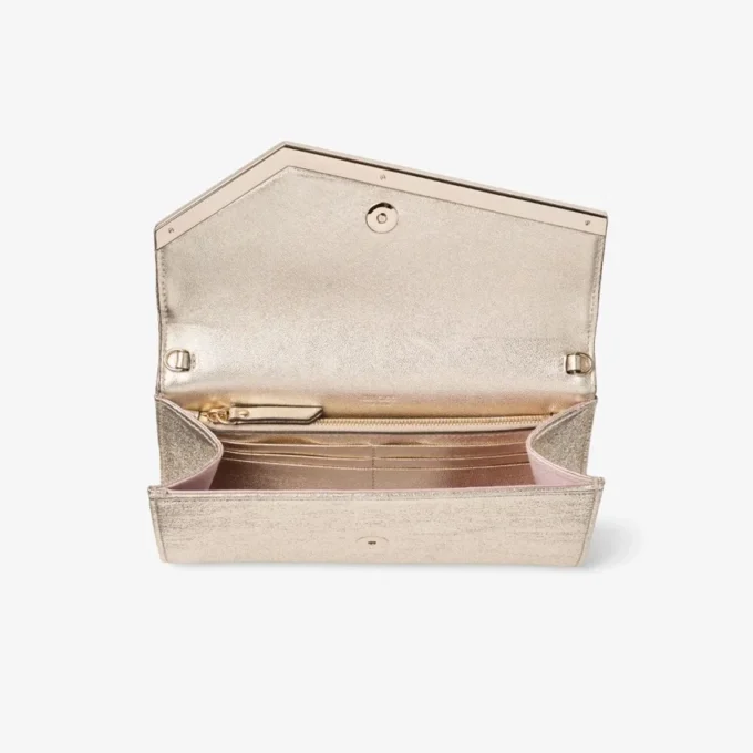 Emmie platina Ice Brilliance stoffen clutch Emmie platina Ice Brilliance stoffen clutch