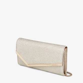 Emmie platina Ice Dusty glitter clutch