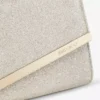 Emmie platina Ice Dusty glitter clutch
