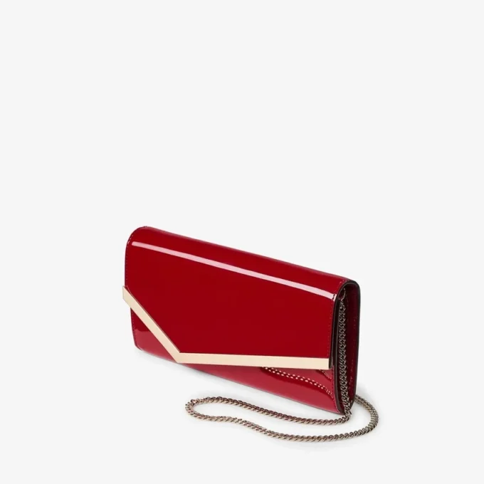 Emmie Ruby Red lakleren clutch Emmie Ruby Red lakleren clutch