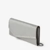 Emmie zilveren clutch van fijn glitterleer