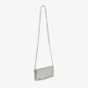 Emmie zilveren clutch van fijn glitterleer