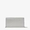 Emmie zilveren clutch van fijn glitterleer
