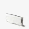 Emmie zilveren spiegelstof clutch