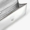 Emmie zilveren spiegelstof clutch
