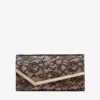 Emmie Zwart en Balletroze Jimmy Choo Kanten Clutch