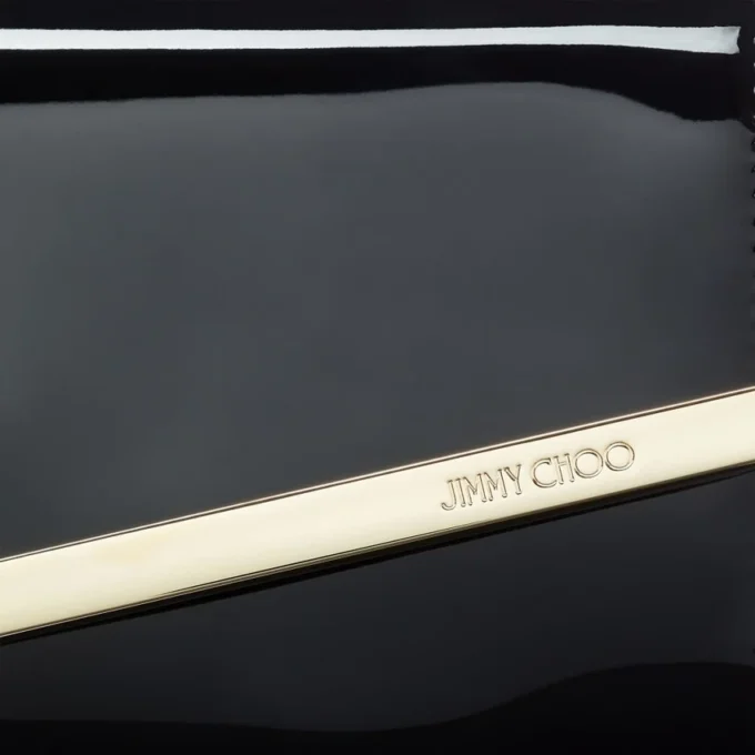 Emmie zwarte lakleren clutch