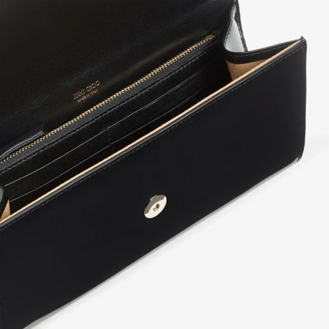 Emmie zwarte lakleren clutch