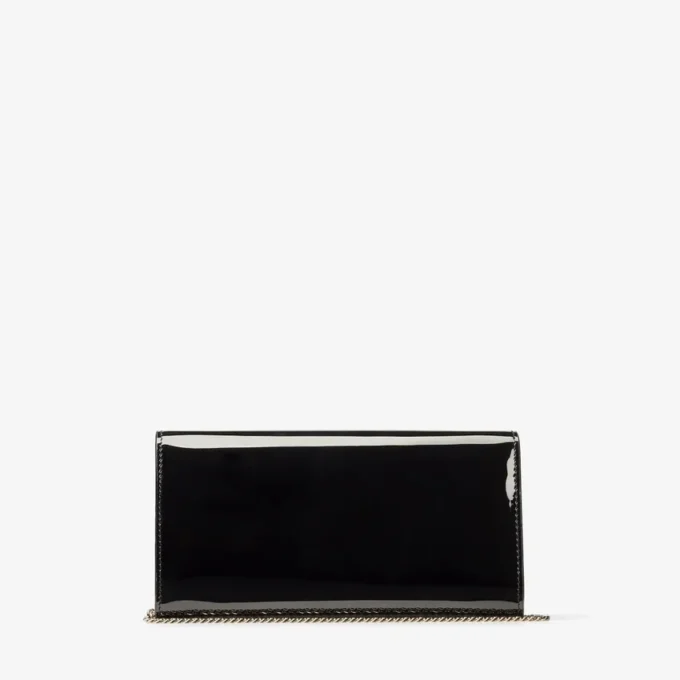 Emmie zwarte lakleren clutch