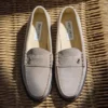 Ethan Loafer Loafer van steenkleurig fluweelsuède Ethan Loafer Loafer van steenkleurig fluweelsuède