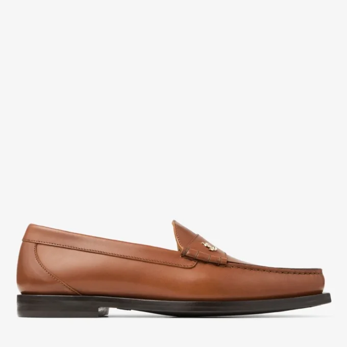 Ethan Loafer Tan Loafer van mat geborsteld leer Ethan Loafer Tan Loafer van mat geborsteld leer