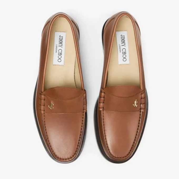 Ethan Loafer Tan Loafer van mat geborsteld leer Ethan Loafer Tan Loafer van mat geborsteld leer