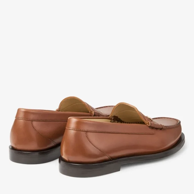 Ethan Loafer Tan Loafer van mat geborsteld leer Ethan Loafer Tan Loafer van mat geborsteld leer