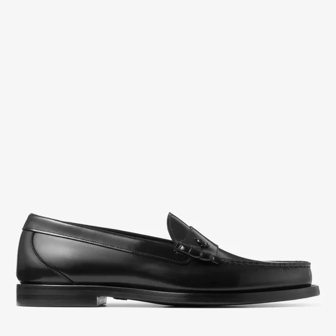 Ethan Loafer Zwarte Box-loafer van kalfsleer Ethan Loafer Zwarte Box-loafer van kalfsleer
