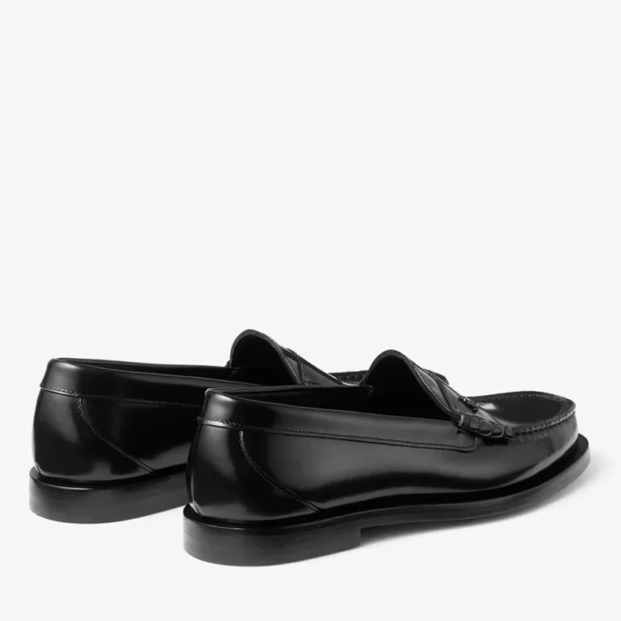 Ethan Loafer Zwarte Box-loafer van kalfsleer Ethan Loafer Zwarte Box-loafer van kalfsleer