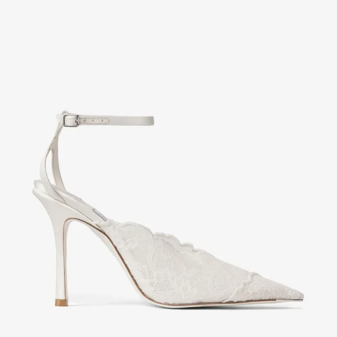 Faiz 100 Ivoor Jimmy Choo-kantpumps Faiz 100 Ivoor Jimmy Choo-kantpumps