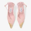 Faiz 100 Rose jimmy choo-kanten pumps met metalen kanten details Faiz 100 Rose jimmy choo-kanten pumps met metalen kanten details