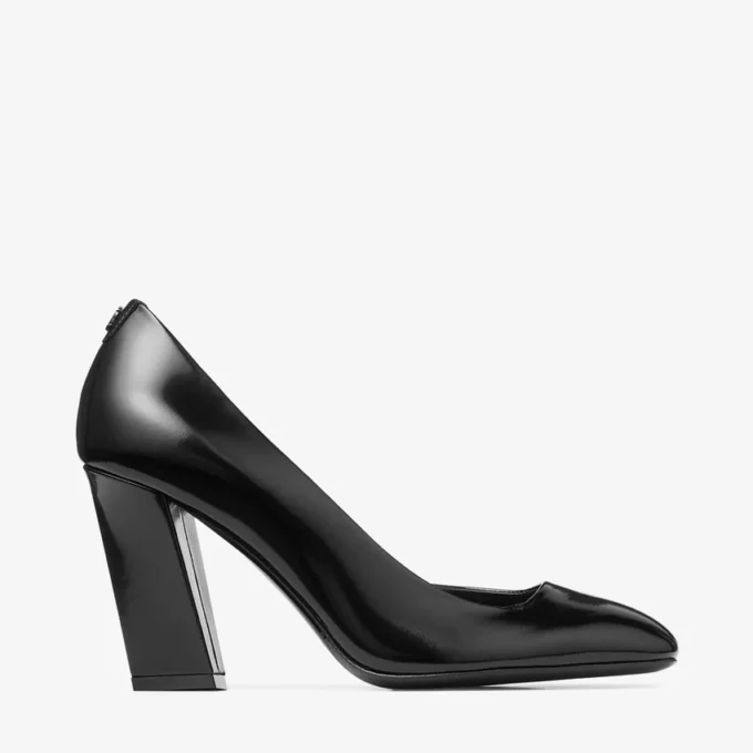 Farren 85 Zwarte pumps van zacht spazzolato-leer Farren 85 Zwarte pumps van zacht spazzolato-leer