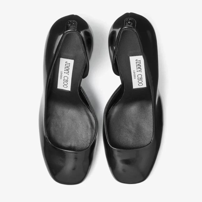 Farren 85 Zwarte pumps van zacht spazzolato-leer Farren 85 Zwarte pumps van zacht spazzolato-leer