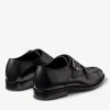 Finnion Monkstrap Zwarte Monkstrap-schoenen van geborsteld leer Finnion Monkstrap Zwarte Monkstrap-schoenen van geborsteld leer