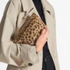 Ganache natuurlijke ponyclutch met luipaardprint Ganache natuurlijke ponyclutch met luipaardprint