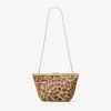 Ganache natuurlijke ponyclutch met luipaardprint Ganache natuurlijke ponyclutch met luipaardprint