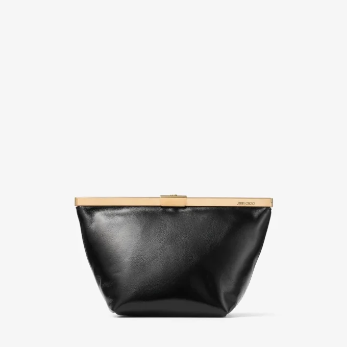 Ganache zwarte bikerleren clutch Ganache zwarte bikerleren clutch