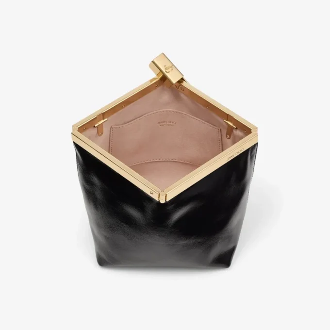 Ganache zwarte bikerleren clutch Ganache zwarte bikerleren clutch