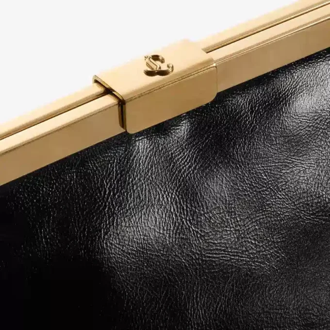 Ganache zwarte bikerleren clutch Ganache zwarte bikerleren clutch