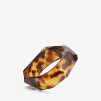 Gefacetteerde armband Gefacetteerde armband van schildpadacryl Gefacetteerde armband Gefacetteerde armband van schildpadacryl