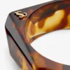 Gefacetteerde armband Gefacetteerde armband van schildpadacryl