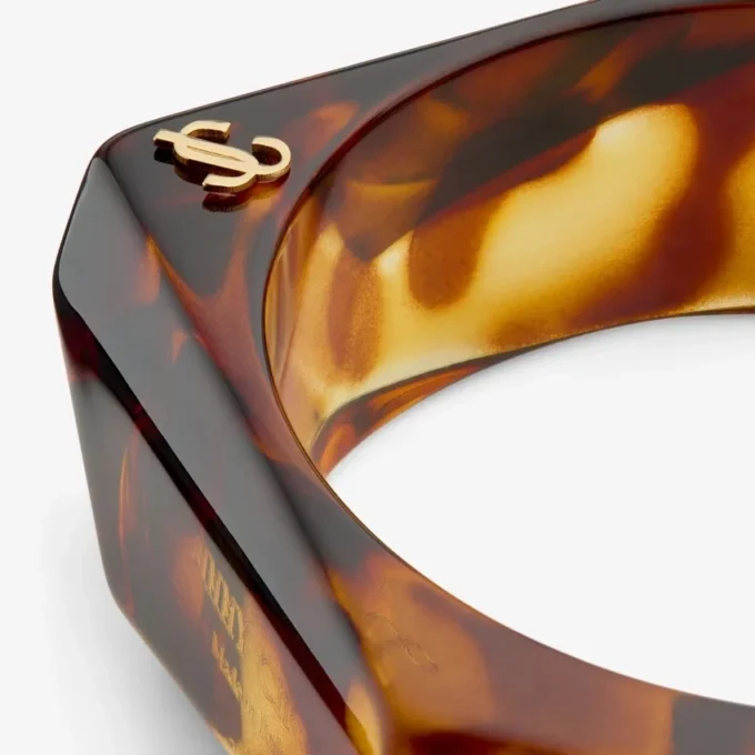 Gefacetteerde armband Gefacetteerde armband van schildpadacryl