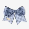 Haarspeld met strik Marine Mix mini-gingham organza haarspeld met strik