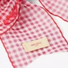 Haarspeld met strik Ruby Red Mix Mini Gingham Organza Haarspeld met strik