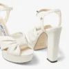 Heloise 120 Latte Nappa-leren plateausandalen Heloise 120 Latte Nappa-leren plateausandalen