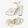 Heloise 120 Latte Nappa-leren plateausandalen Heloise 120 Latte Nappa-leren plateausandalen