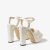 Heloise 120 Latte Nappa-leren plateausandalen Heloise 120 Latte Nappa-leren plateausandalen