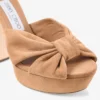 Heloise 120 Toffee suède plateausandalen Heloise 120 Toffee suède plateausandalen