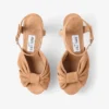 Heloise 120 Toffee suède plateausandalen Heloise 120 Toffee suède plateausandalen