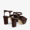 Heloise 80 Chocoladebruine suède plateausandalen Heloise 80 Chocoladebruine suède plateausandalen
