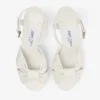 Heloise 80 Latte platform sandalen van nappaleer Heloise 80 Latte platform sandalen van nappaleer