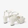 Heloise 80 Latte platform sandalen van nappaleer Heloise 80 Latte platform sandalen van nappaleer