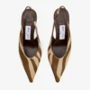 Isa 80 Chocoladebruine ponypumps met zebraprint Isa 80 Chocoladebruine ponypumps met zebraprint