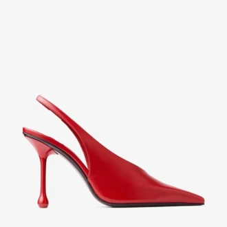 Isa 95 robijnrode leren pumps