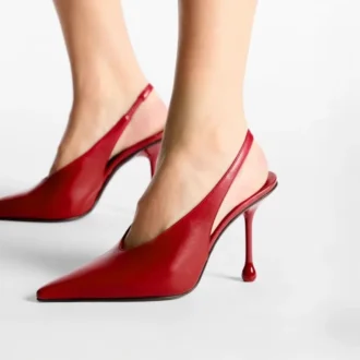 Isa 95 robijnrode leren pumps