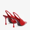 Isa 95 robijnrode leren pumps Isa 95 robijnrode leren pumps