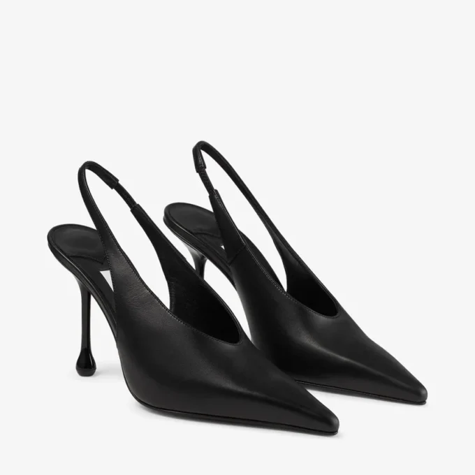 Isa 95 zwarte leren pumps Isa 95 zwarte leren pumps