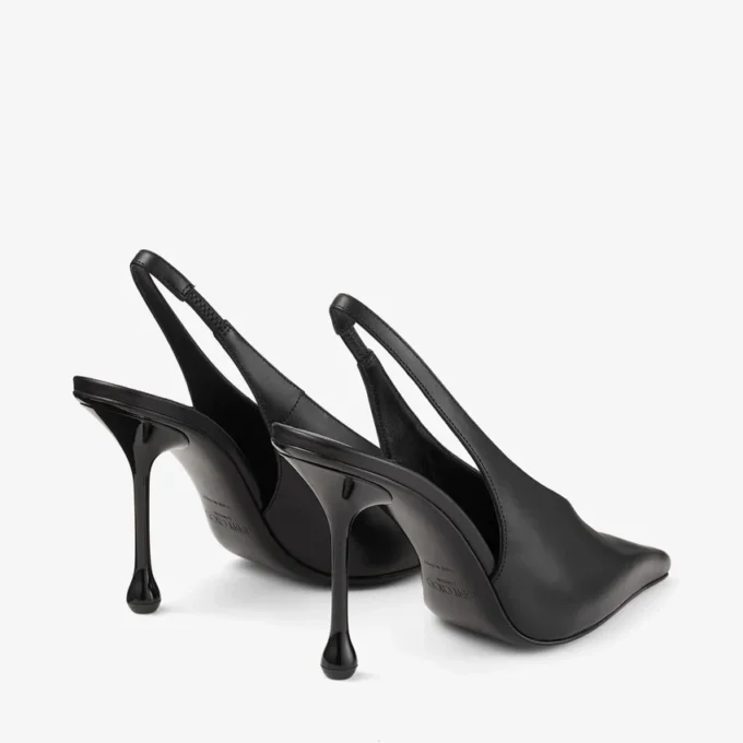 Isa 95 zwarte leren pumps Isa 95 zwarte leren pumps