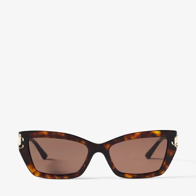 Isla bruin Havana cat-eye zonnebril